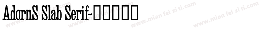 AdornS Slab Serif字体转换